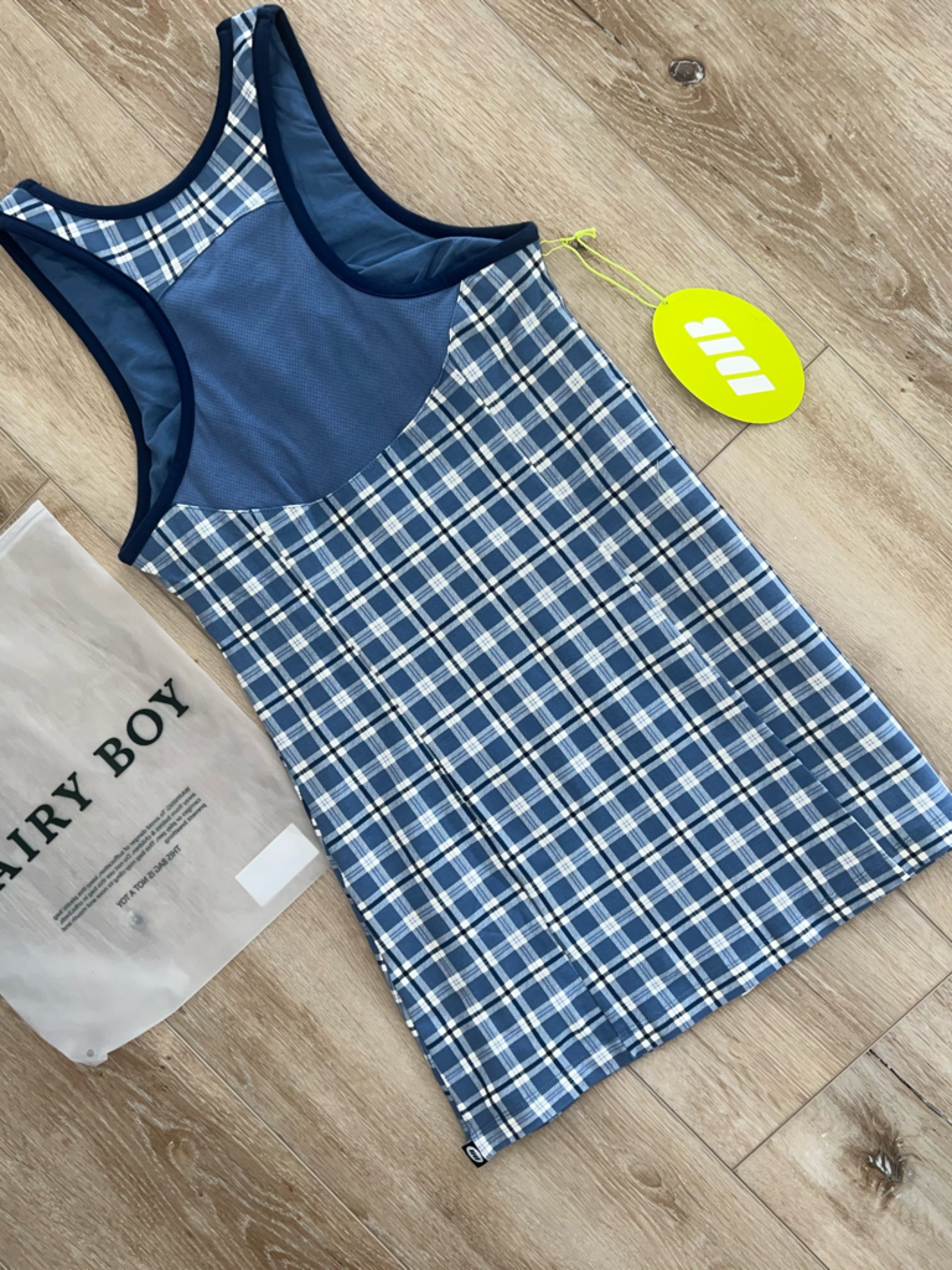 Nwt Dairy Boy Db Sport Court Tennis Dress In Greenwich Plaid — image 4 of 8